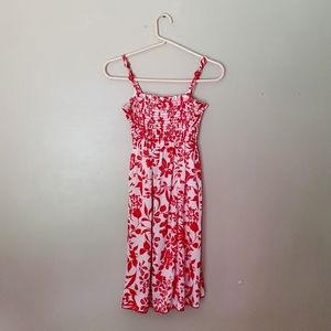 Red Floral Dress